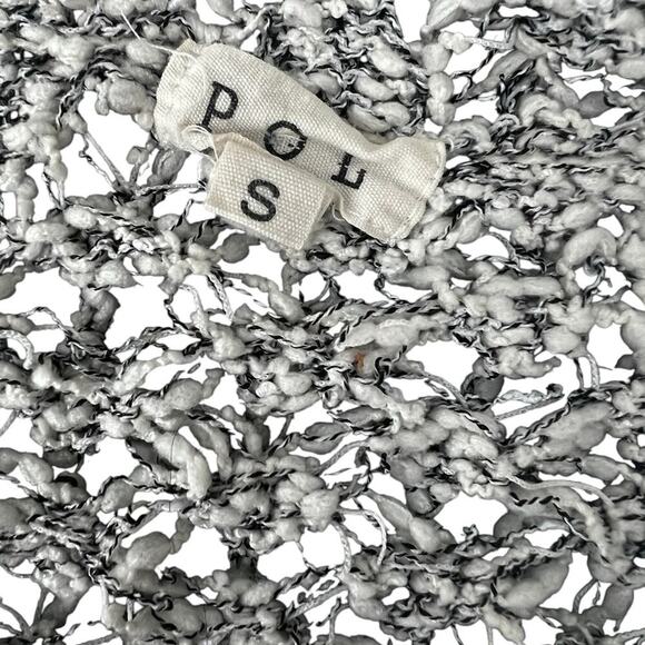 POL open weave, oversized crew neck, cropped sleeveless sweater, women's size S - Picture 7 of 9